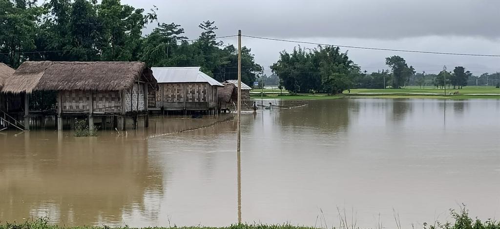 JenyDoley's tweet photo. #prayforassam 
#AssamFloods 
#AssamFloods 
 Assam is facing devastating floods. Many people are have already lost their life, property. 
Help Assam. 
Pray for Assam. 

Photo : Jonai, Assam, India 🇮🇳 https://t.co/jXrYK0CAYU