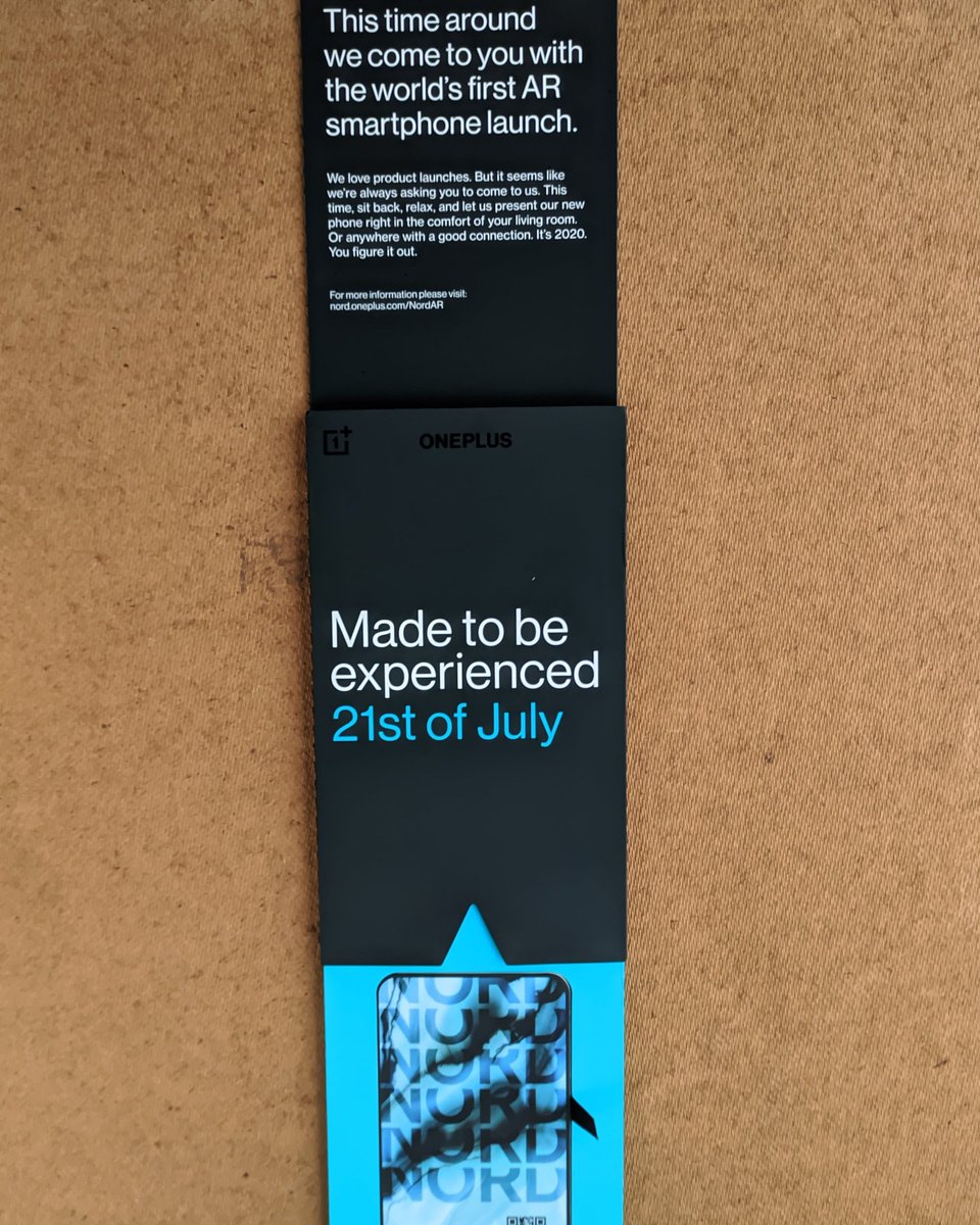 ChandanTechtalk's tweet photo. Recieved the OnePlus Nord AR Invite today.
Get a chance to win A Few AR Invites for free. Watch the Video in the Page description to know more details.
#oneplus #oneplusnord #giveaway #oneplusnordarlaunchevent #oneplusnordarevent #ar #nord
#onepluszlitething #OnePlusNordAR https://t.co/FZ6NosIDBq