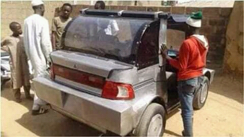 NorthpadTV's tweet photo. A Nigerian man from Gombe, Muhammad Mustapha has constructed a car using local materials. This feat deserves more than just social media commendations. Assistance should be rendered to these ingenious minds to help them develop their full potentials. If only governments will act. https://t.co/ooi8Sc4ti8