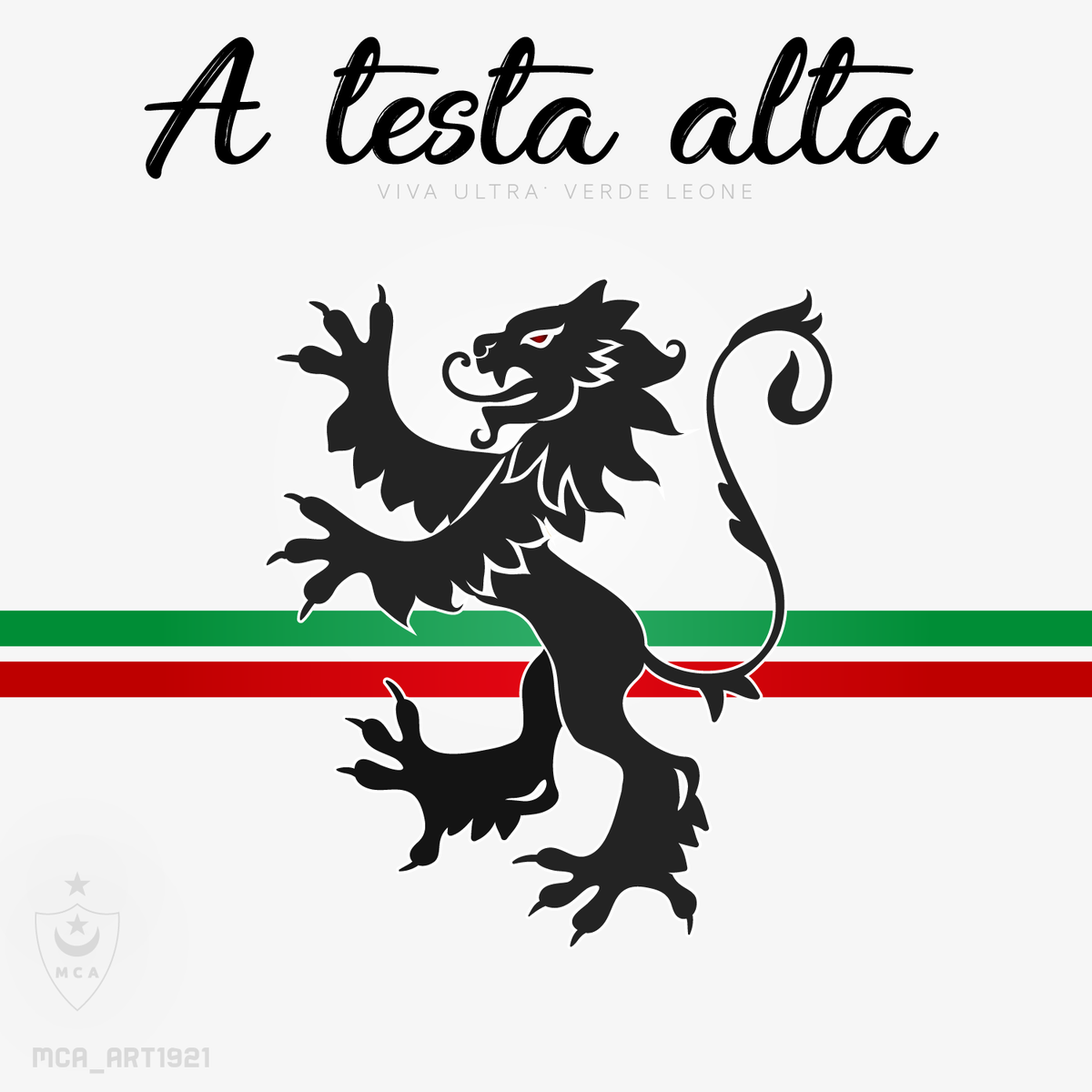 mca_art1921's tweet photo. A Testa alta
#الجزائر #العرب #التراس #مولودية #العميد #فاردي_ليوني #تصميم #المولودية #الحرية #شناوة
#مولودية_الجزائر
#مزغنة #المنعرج_الجنوبي
#mouloudia #MCA #MCAlger #Arab #Alger #revolution #Algeria #Algerie
#ultras #aouf #designer #verdeleone #ultrasviragesud #viragesud https://t.co/26TlpwxjAs
