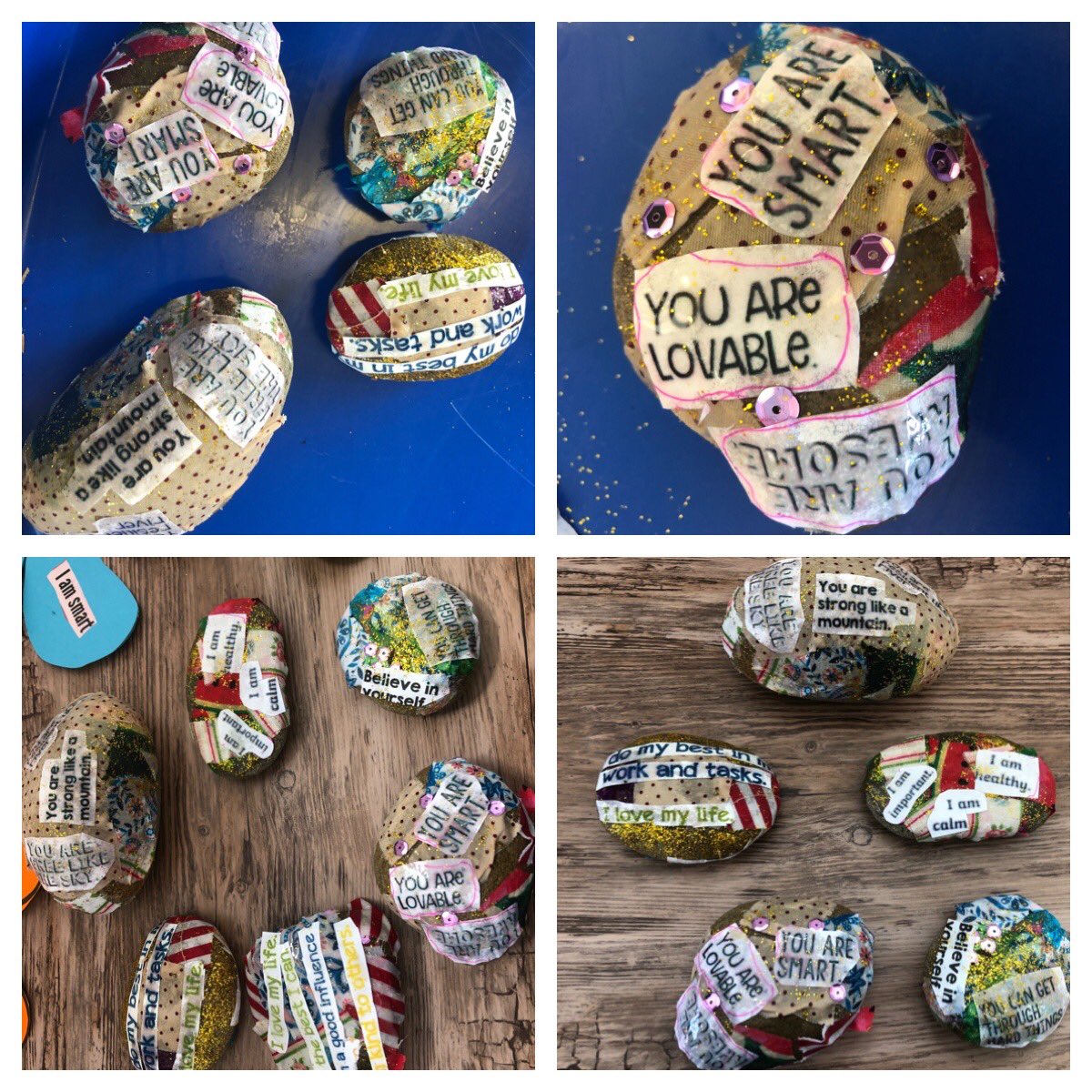 BealeLB's tweet photo. @Phip_Primary Affirmation stones and positive petals in today’s workshop with Lilac Bubble 🌈 https://t.co/MeGP8Igy5q
