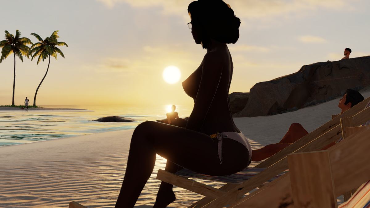Just thinking about what excuse to give my husband for why I'm home late. 
#nsfw #3dxchatgame #3dxchat #ebony #milf