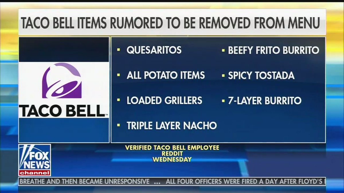 martymush's tweet photo. I can see the triple layer nacho getting the boot but the Quesorito? Do they have a Taco Bell HQ, id like a word with them https://t.co/ULaJajQP5v