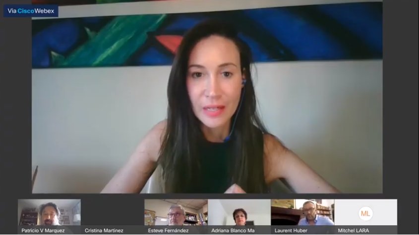 TobControlUnit's tweet photo. La Dra @CrisMarMar de @TobControlUnit da inicio a sesión de preguntas del webinar "Impacto de la pandemia de COVID-19 en el control del tabaco a escala global" #tabaCOVID Plantea a @blancomarquizo de @fctcofficial como avanzar en influencia de industria en redes sociales y cine https://t.co/Bj4qUjYVUj