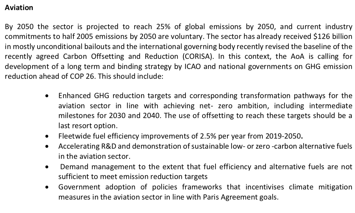 edking_I's tweet photo. Investor policy paper says investors want UN aviation body @icao to deliver a 'long term and binding' emissions cutting strategy by November 2021 https://t.co/eWIhYgRVHI
