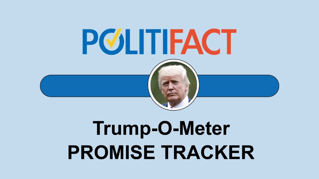 We’ve published our Trump-O-Meter updates! Here's a thread of President  @realdonaldtrump’s top 10 signature campaign promises from 2016. How’d he do? See all 100 updates to the Trump-O-Meter:  http://bit.ly/trump-o-meter 