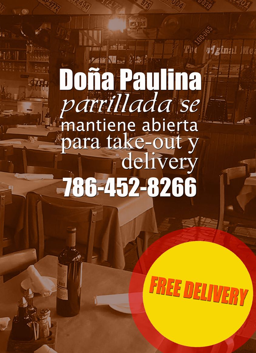 dondavistv's tweet photo. SEGUIMOS ABIERTOS PARA TAKE-OUT Y DELIVERY (FREE)
Doña Paulina Parrillada
8263 SW 40 St. Miami FL 33155
786-452-8266 https://t.co/FrOtYARoST