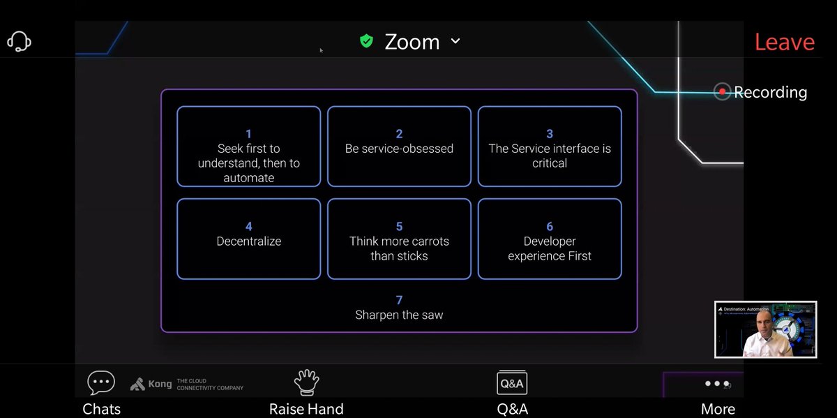 damgeeks's tweet image. Thanks to @rezaloo of @thekonginc for his talk &quot;The 7 Habits of Highly Effective Automators&quot;. It is always good to reinforce and guide using the carrot instead of the stick. #Automate2020
