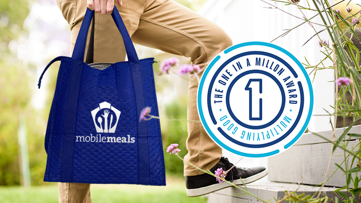 Mobile Meals Volunteers are the recipients of the Multiplying Good "One in a Million" award. They have been chosen for putting our community first and using service as a solution to the problems we're facing. Congratulations! #oneinamillon #multiplyinggood