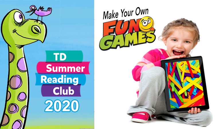 NewmarketPL's tweet photo. In our next TD Summer Reading Club program on Wed., July 29 from 2 to 2:45 p.m. children 6 to 8 will create their own games. We’ll make a popsicle matching game and more. Get a craft kit during the library’s curbside pickup prior to the program. Register https://t.co/jN7dIYpOVq https://t.co/X7HRKJMQdX