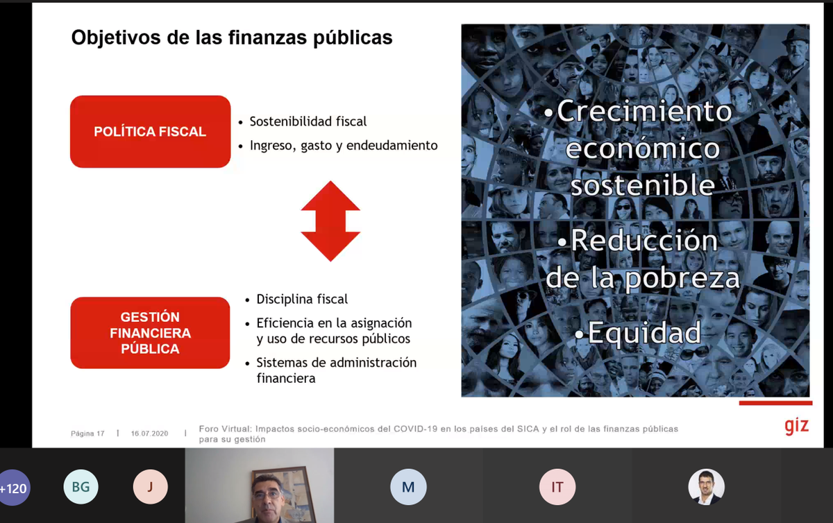 SECOSEFIN's tweet photo. Director del Programa Buena Gobernanza Financiera, junto con Asesor Regional del Programa @CarlosPerezt110  y experto en Gestión de Finanzas Públicas @WaldoBolivia  presentaron los impactos socio económicos por COVID 19 el rol de las finanzas públicas. https://t.co/4OR3cI1Jp8