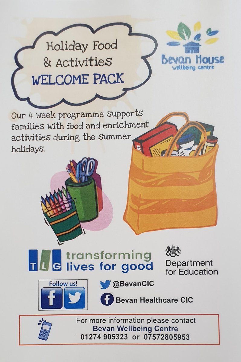 WeAreBevan's tweet photo. Getting ready for our first delivery out on Monday @tlg_org @HALEProject @educationgovuk #holidayfood #holidayactivities #funrecipes #Bradford https://t.co/6qYLCHurqL