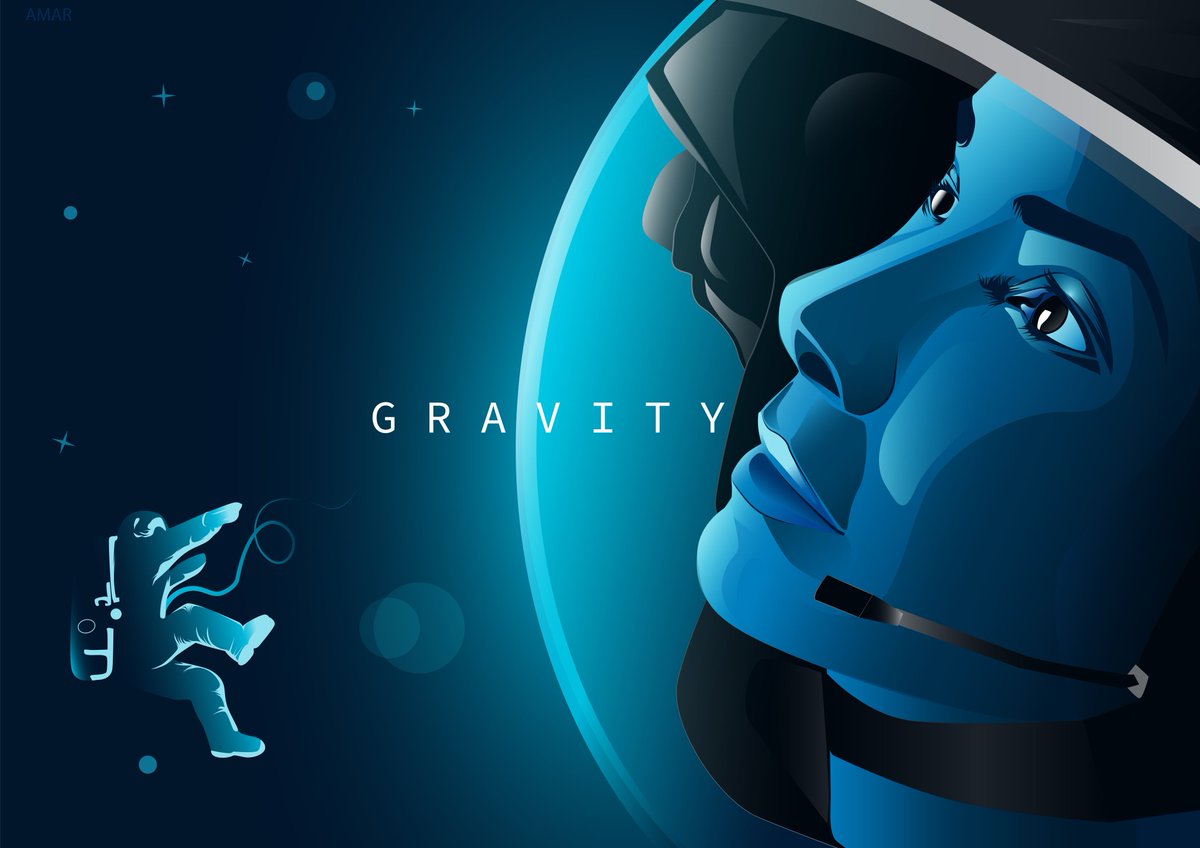 im_amar29's tweet photo. Gravity 
Poster design
@_sandraabullock https://t.co/PtbaiORF5n