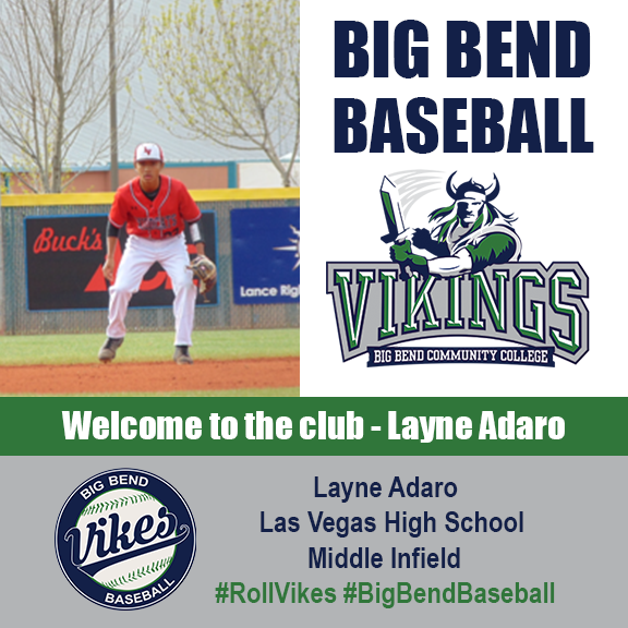 BigBendVikings's tweet photo. Welcome to Big Bend Baseball Layne Adaro! #BigBendCC #BigBendBaseball #RollVikes #2020Signees https://t.co/8m0IRvMpvP