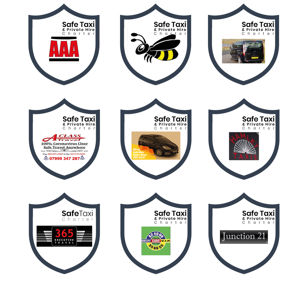 A Class Travel Wales, AAA Taxis GB Ltd, 365 Executive Travel, <a href="/Edin_Taxis/">Dales Taxis</a>, JET Cars, New City Cars Preston, Hade Edge Travel, Hamlet Taxi's, and @J21_Chauffers all signed up to our #GoSafeGoTaxi campaign today! Thank you.  lnkd.in/dd_Cx6d