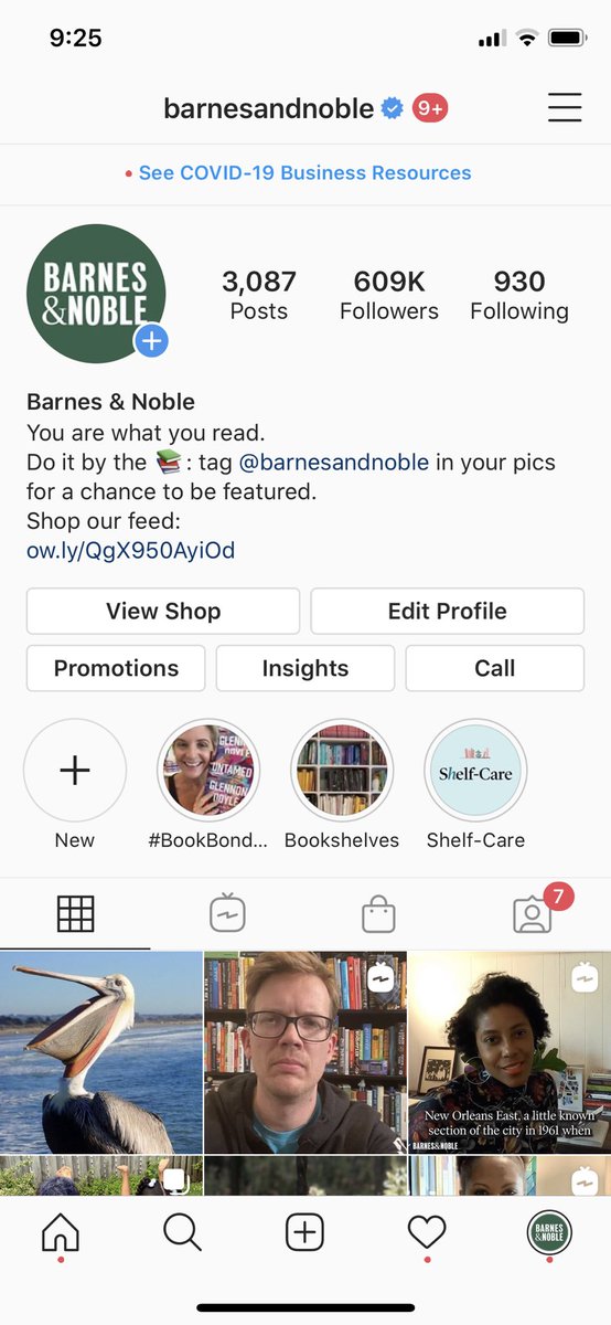 hankgreen's tweet photo. Yesterday, a lesser-known hack occurred when Barnes and Noble gave me access to their Instagram account so I could do a livestream and, after I was done, I posted a picture of a pelican to their page and it now has more likes than any of their posts in the last month. https://t.co/sLOK2yUtR2