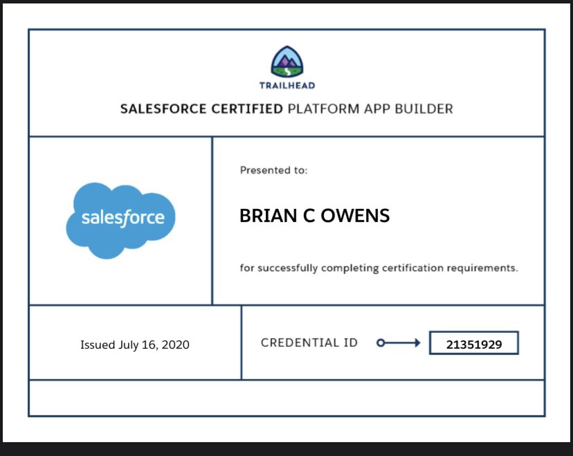 _BrianOwens_'s tweet photo. Now that my adrenaline has started to come down....I can honestly say this test was a beast. Glad I got it behind me, now I got a quick break before I start @TheTiffSpencer class. #sfdc #appbuilder #futureconsultant 💪🏾☁️🍾🎉🎊🎈 https://t.co/eLtkS8GFwh