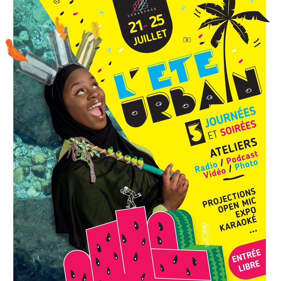 Urban_Prod's tweet photo. L'été Urbain c'est du 21 au 25 Juillet 2020 au #MarsMedialab ! https://t.co/4uQDjA4LrP