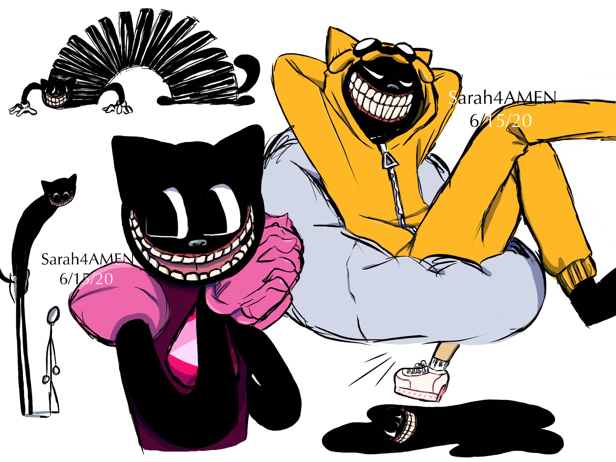 Cartoon cat on sale fan art