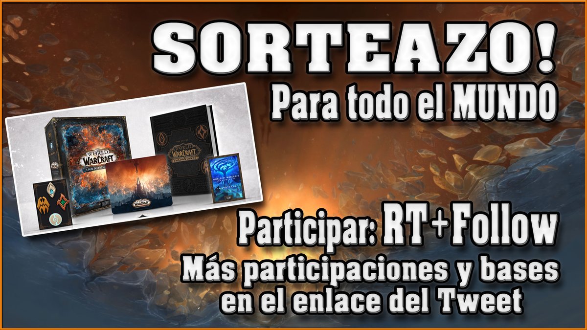 PeperoniSH's tweet image. #Warcraft Vamos con todo! 💪

Familia! Sorteazo de Verano Activo! 🎁

Una Edición Coleccionista de #WoW #Shadowlands puede ser tuya!💪

RT+FOLLOW para participar🎁👍

Bases y más participaciones, aquí: wowpepe.es/sorteazo-de-ve…