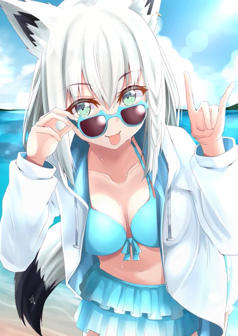 #7月なのでフォロワーさんに自己紹介しようぜ 
ホロライブ×めがねイラスト、これからも沢山描いていこうと思うので、よろしくお願いします!!!✨ 
