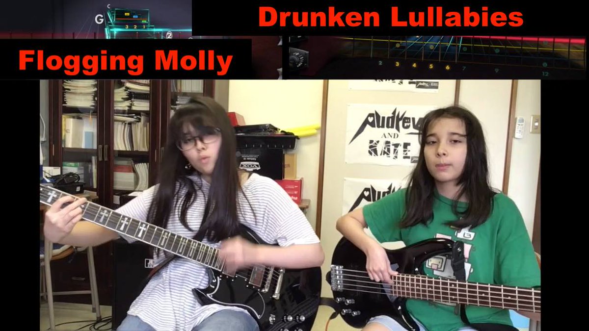 Audrey Rocksmith Flogging Molly Drunken Lullabies Lefty Guitar Bass フロッギングモリー
