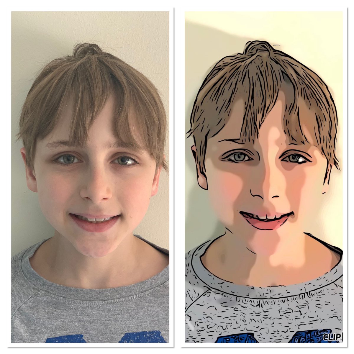 PoppiGoldsmith's tweet photo. @weswellbeing Ok, a slight cheat as used technology, but still a portrait challenge entry! #Rokell #finalweek #challenge4 https://t.co/sg3FRXHd4l