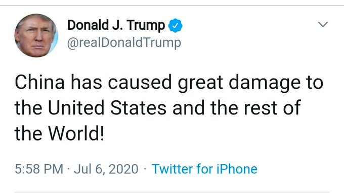 GuruSearch1's tweet photo. Trump Said #China is caused great damage to #UnitedStates and the rest of the world. #chinafreeworld #BoycottChineseProduct #BoycottChina https://t.co/I5xgq5Hwfy