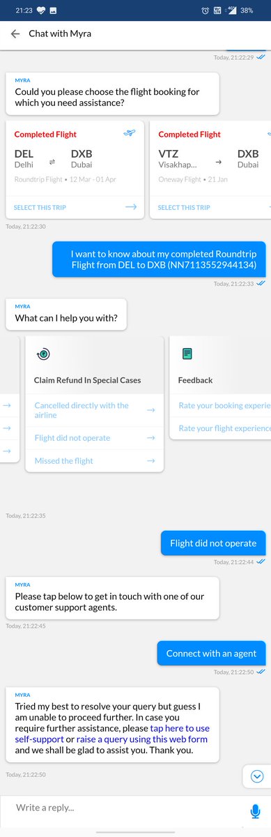 shreyansparikh's tweet photo. @makemytrip MMT call center is not accepting calls and the online form is showing something went wrong for last 7 days https://t.co/WDlrnFRBxx