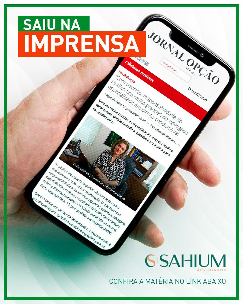 CarlaSahium's tweet photo. Legenda: O decreto municipal 1313/2020, que flexibilizou o isolamento social em Goiânia, aumentou a responsabilidade dos síndicos, que terão a tarefa de diferenciar os usos das áreas comuns. As de lazer continuam suspensas; já as de saúde podem ser liberadas com ressalvas. Veja; https://t.co/vObo8SYbyf