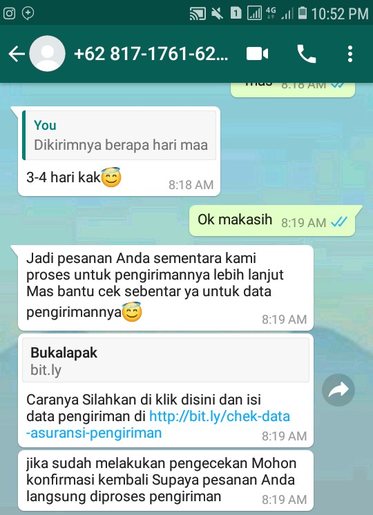 doesnotyet's tweet photo. @Oxywater @bukalapak Link nya spt yg terlampir, dan sy heran kok bisa direct chat via wa biasanya chat live via akun https://t.co/slhLzVHdkr