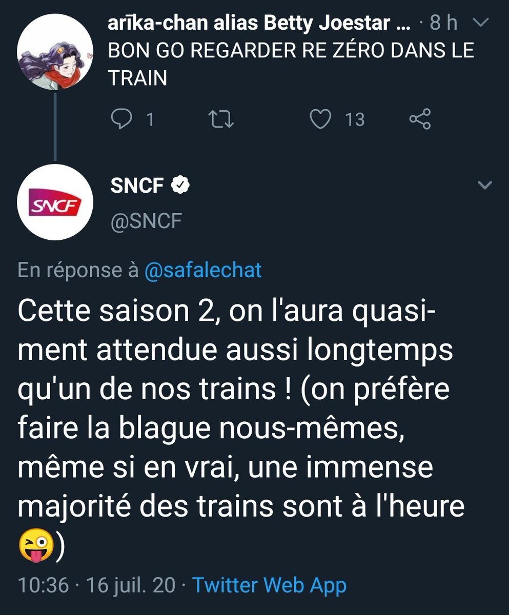 leTeromik's tweet photo. Le CM de la sncf me fume https://t.co/OCZSV3s7kG