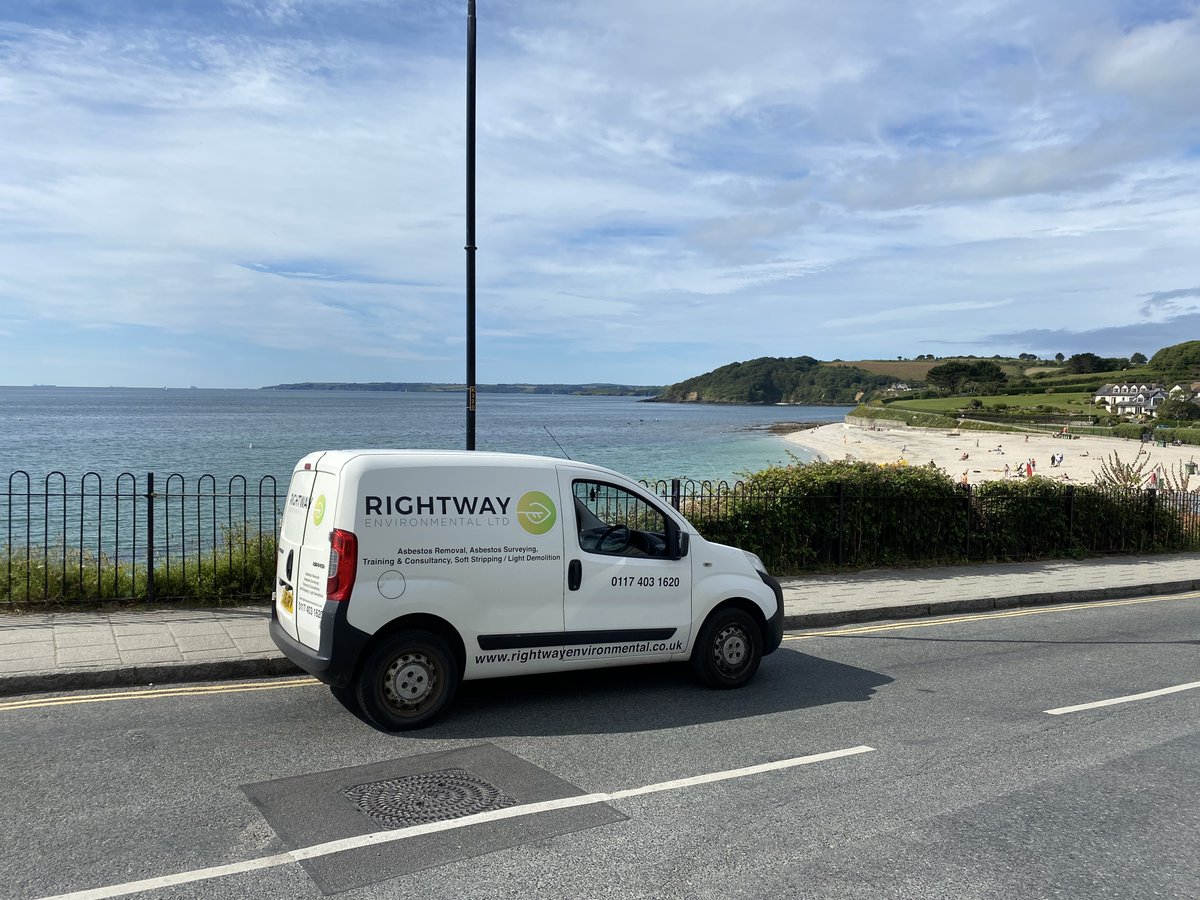 Rightwayenviro's tweet photo. Plymouth Branch Manager James Willmott has had fantastic office views while on site visits this week.
#rightway #teamrightway #asbestos #asbestosremovals #kernow #cornwall #gyllngvase https://t.co/99tAOoPD4V