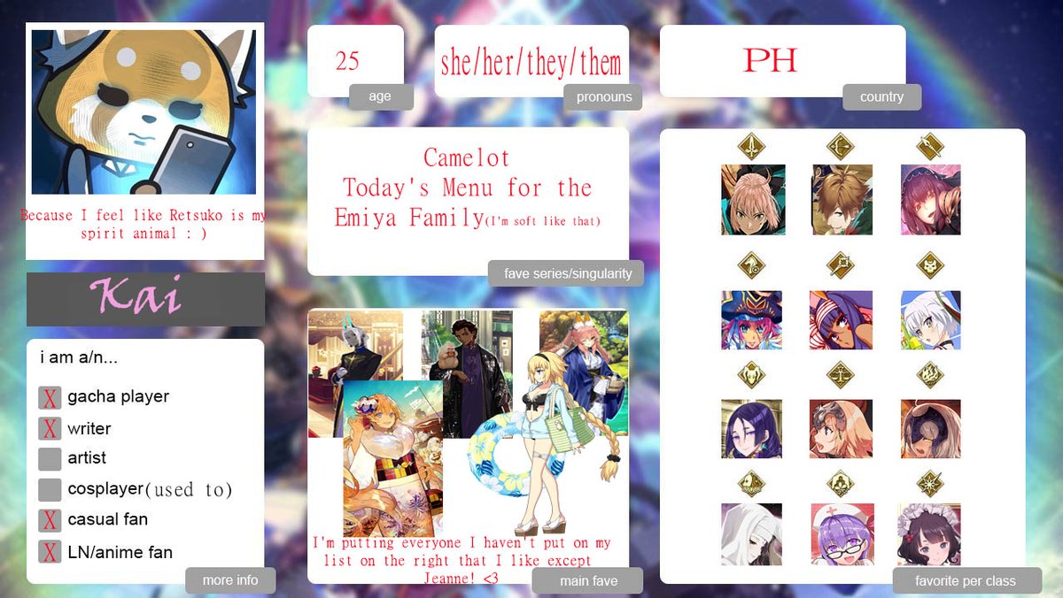 pinkplisetsky's tweet photo. Late but like why not since I wasn't feeling too lazy :^)
Also yeah, I play both NA and JP
My #fgointro https://t.co/EagX4skl7r