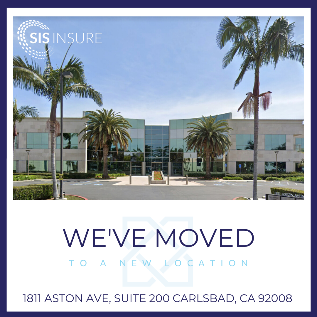 sisinsure's tweet photo. SIS has a new home! We've moved our corporate office to 1811 Aston Ave, Suite 200, Carlsbad, CA 92008. Be sure to update your records!  ✉️

#newaddress #newhome #sis #sisinsure #insagent #commercialinsurance #insuranceagent #insurancebroker #insurance https://t.co/pqUgRSFgkh