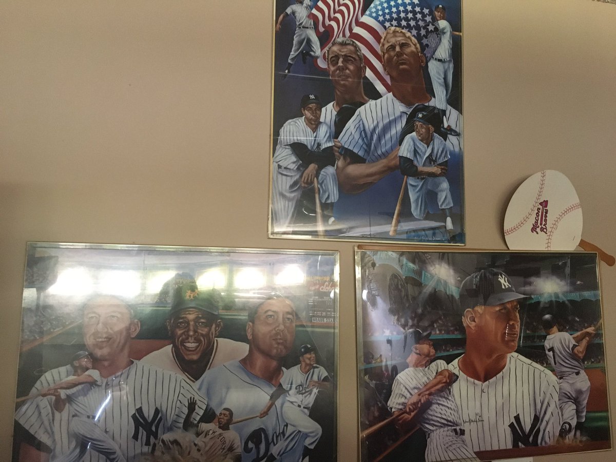 In Atlanta visiting my folks.  Pops shrine to Mickey and a couple of other ok players.<a href="/O3jfrye/">Jeff frye/ #shegone</a> <a href="/notgaetti/">Not Gaetti</a> <a href="/SavageBuck26/">Patrick Greene</a> <a href="/BaseballScrap/">Scrap Analytics in Baseball</a>