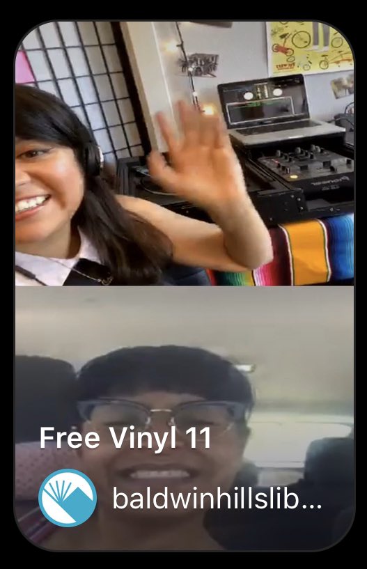BaldwinHills's tweet photo. Thank you Cynthia from #ExpoParkLAPL! We heard Maná, Hombres G, Nicky Jam, Cat Power & Bratmobile! All songs available for download, fee with your library card on @FreegalMusic! #BestCardinLA #rockenespañol #riotgrrrl #indierock #reggaeton #punk #FreeVinyl https://t.co/Isn21A3mxU