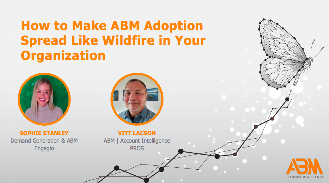 Learn how to make ABM adoption spread like 🔥 🔥 🔥 in your organization with <a href="/Engagio/">Engagio</a> and happy customer <a href="/PROS_Inc/">PROS</a>.

See this and other success stories at The New Normal Virtual Summit:
abmleadershipalliance.com/webinar/the-ne…

#EvolvingAB