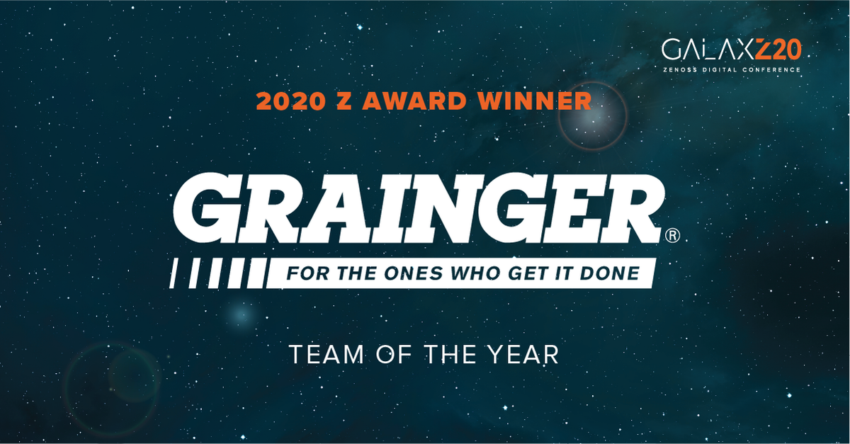 zenoss's tweet photo. Huge congratulations to our Team of the Year #GalaxZ20 #ZAward winner: @grainger ! https://t.co/nFHyV4V95A
