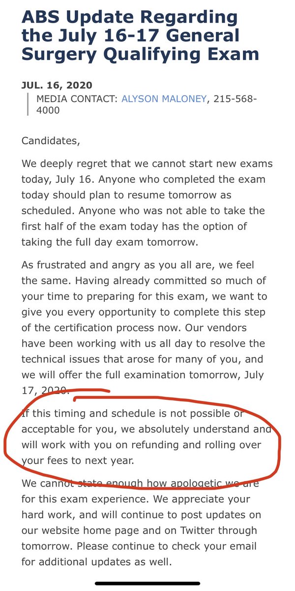 <a href="/AmBdSurg/">American Board of Surgery</a> Please clarify this paragraph. Does this mean that if we do not take the full exam tomorrow, we must wait until next year to take the Qualifying Exam???