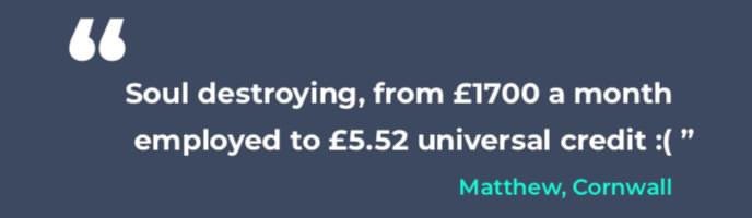 rachelflower10's tweet photo. @RishiSunak @hmtreasury 
#gapsinsupport @MelJStride asked you to keep your eye on the #excludeduk people. Such as Matthew, fallen through the cracks. ‘Everyone has been able to access some sort of support.’ Perhaps you can make a video about how to live on £5.52 per month? https://t.co/WTz7lIsluS