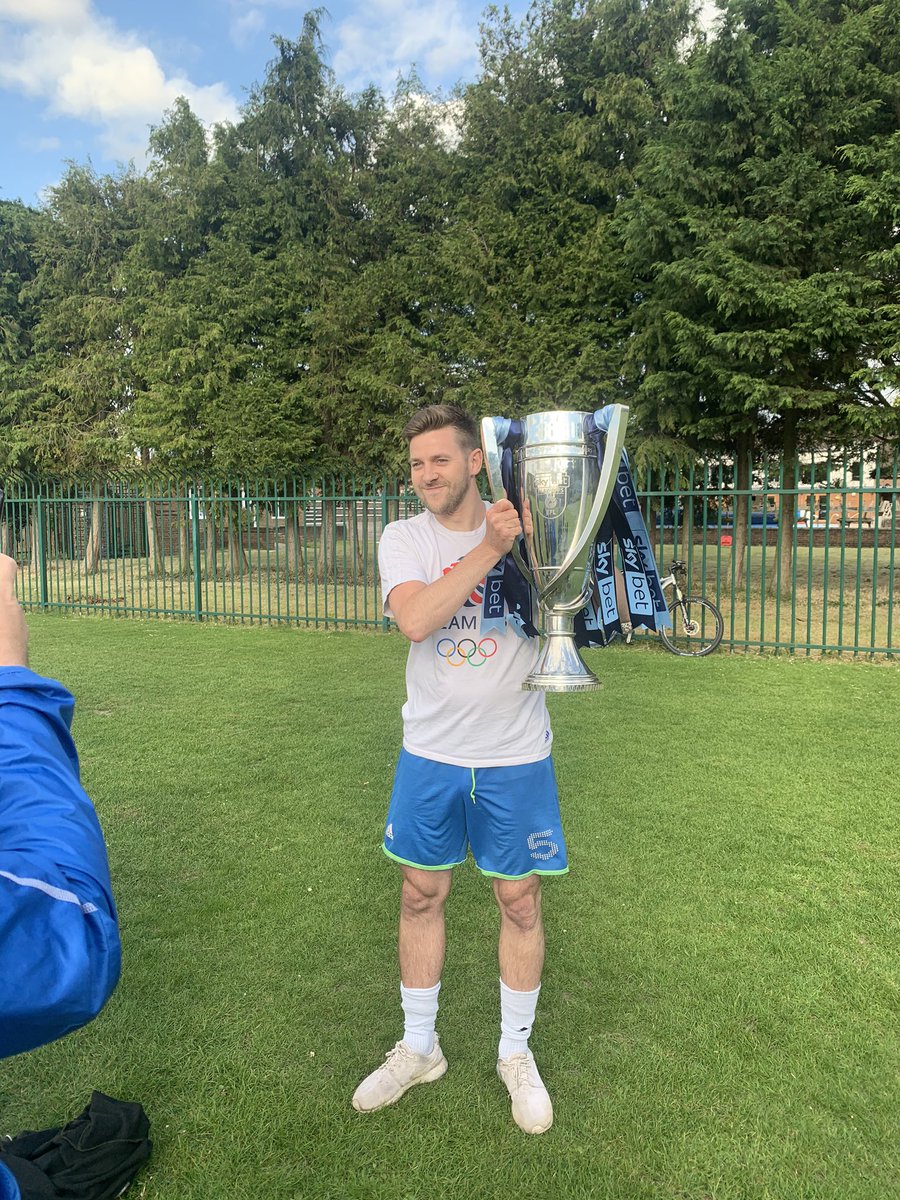 Thanks to <a href="/petecouhig/">Pete Couhig</a> for bringing the trophy down to training tonight for the boys to hold. Well done to <a href="/wwfcofficial/">Wycombe Wanderers</a> on winning promotion.