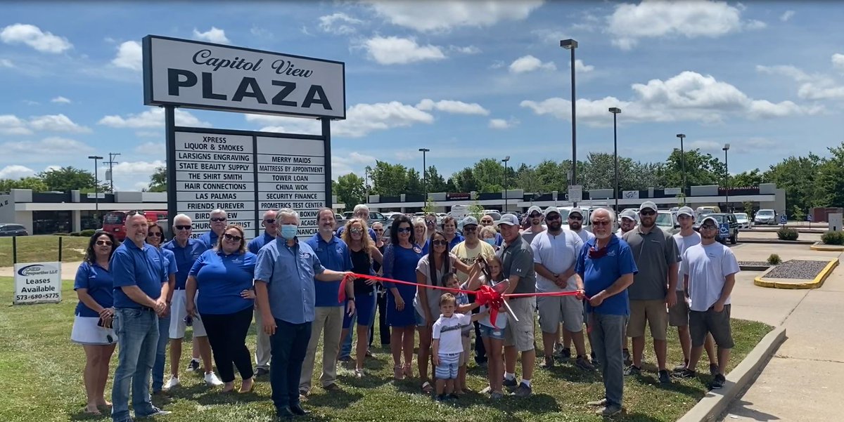 Congratulations OED Properties LLC on your recently completed renovation of Capitol View Plaza - the commercial rental plaza located at 512 Ellis Blvd - it is looking great! 

Pictured Robby &amp; Amanda Bax (Owners), and their children Olivia , Easton, and Denver Bax