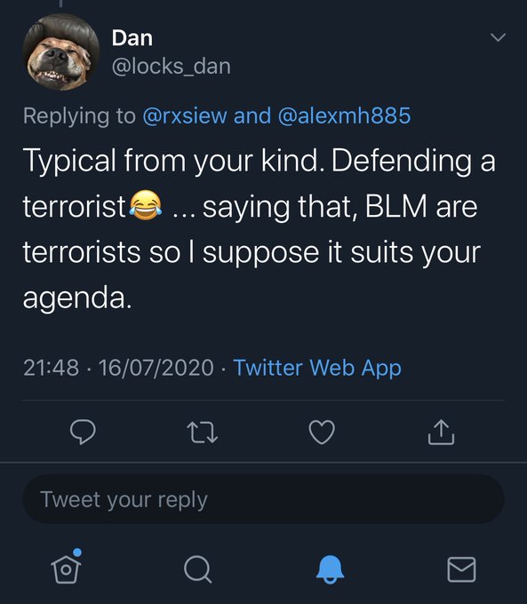 Love a lil bit of racism before bed x https://t.co/crNkE0RhSy