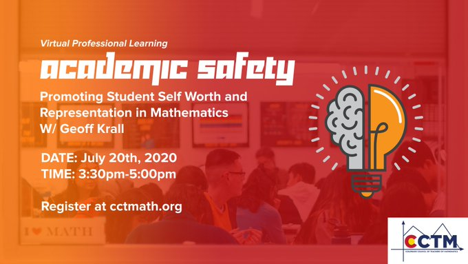 It's not too late!  Register now!
<a href="/cctmath/">CCTM</a> <a href="/geoffkrall/">Geoff Krall 💫</a> <a href="/MikeFlynn55/">Mike Flynn</a> <a href="/stenhousepub/">Stenhouse Publishers</a> <a href="/ExploreMTBoS/">Explore MTBoS</a> <a href="/iteachmathAll/">I Teach Math</a> <a href="/NCTM/">NCTM</a>  #cctmath