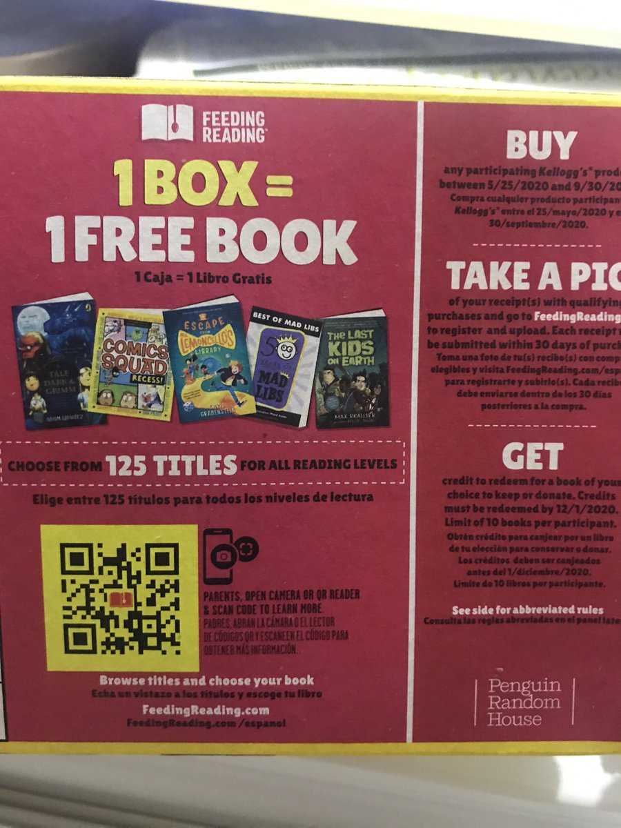 Have you noticed 1 Box = 1 Free Book on <a href="/KelloggsUS/">Kellogg's</a> products? Super easy and my first book arrived today! Thanks <a href="/penguinrandom/">Penguin Random House 🐧🏠📚</a>! 🥰 #NotoriousReader