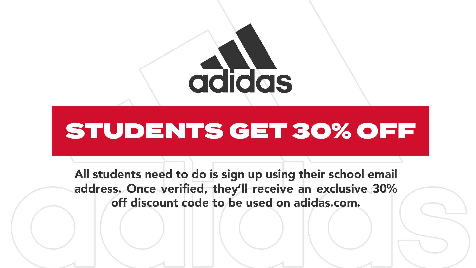 adidas school discount code