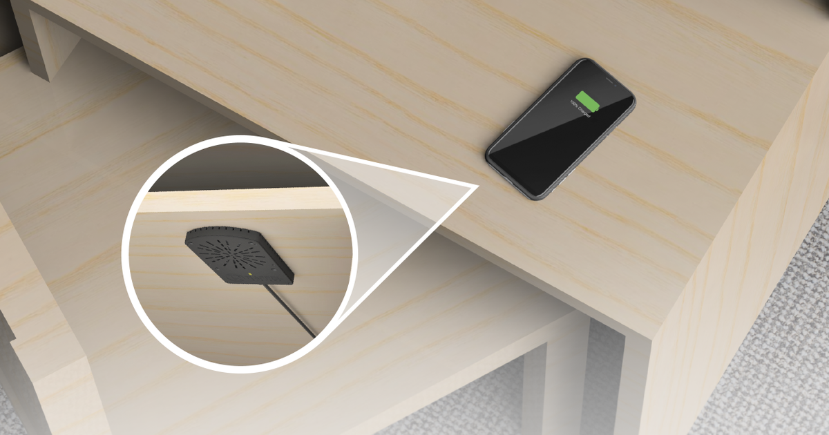 RaffelSystems's tweet photo. Raffel Systems has the wireless chargers to update your desk, or add convenience and functionality to your workstation. Where do you need power? Raffel makes it easy! https://t.co/4ECCNbsKkN