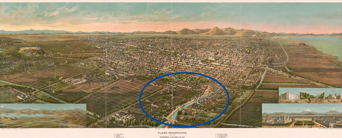 Y seguro que no es casual. En ese entonces, la Ciudad hacía repartos inmobiliarios al sur y, con la electricidad y el ferrocarril ya consolidados, la zona de La Viga y San Antonio Abad se había formado como un polo industrial de la Ciudad. Tal vez de mucho interés para Wellge.