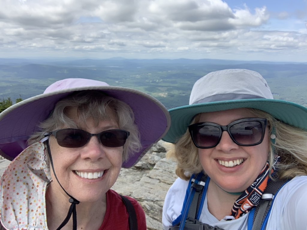 cglancaster's tweet photo. Sometimes the trail is rough & rocky, but the view from the top is Oh! so rewarding... #hiketherapy #hikeswithmom #vacation https://t.co/TK829eljcR